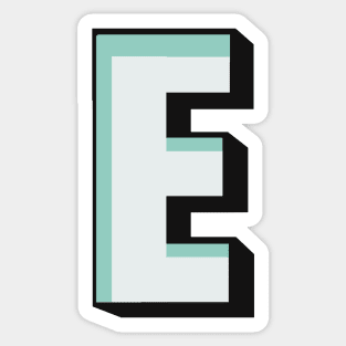 Letter E Name Gift Sticker